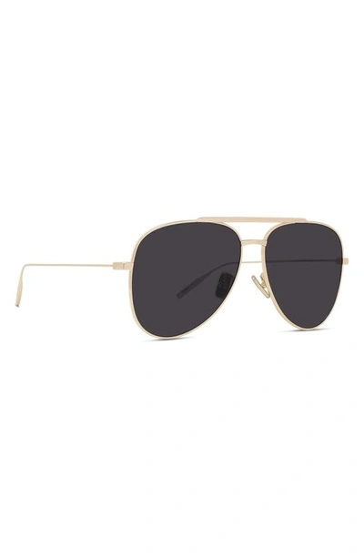 Shop Givenchy Gv Speed 59mm Pilot Sunglasses In Shiny Endura Gold / Smoke