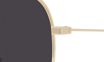 Shop Givenchy Gv Speed 59mm Pilot Sunglasses In Shiny Endura Gold / Smoke