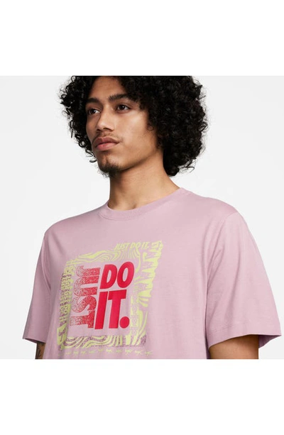 Shop Nike Sportswear Jdi Graphic T-shirt In Pink Foam