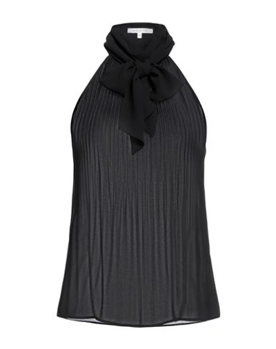 Shop Patrizia Pepe Woman Top Black Size 8 Polyester