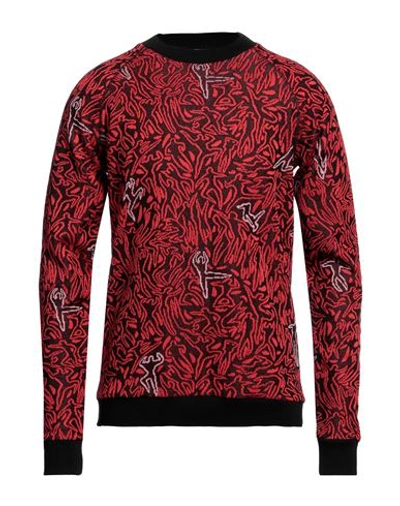 Shop M Missoni Man Sweater Red Size M Polyester, Cotton