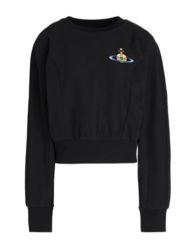 Shop Vivienne Westwood Woman Sweatshirt Black Size M Organic Cotton