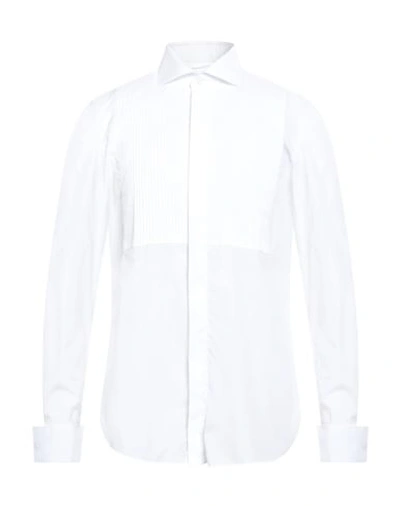 Shop Luigi Borrelli Napoli Man Shirt White Size 16 ½ Cotton