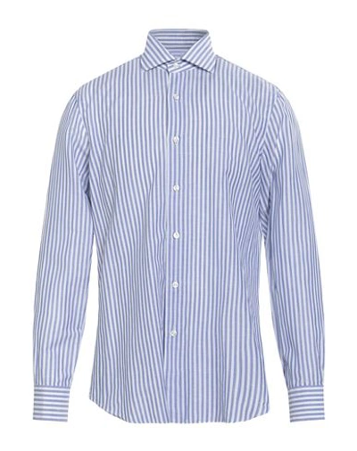 Shop Barba Napoli Man Shirt Light Blue Size 17 ½ Cotton, Linen