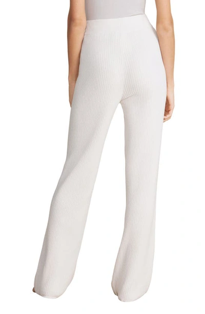 Shop Barefoot Dreams Cozychic® Ultra Lite® Rib Rolled Edge Pants In Bisque