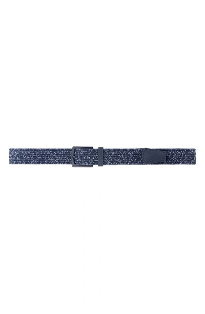 Shop Travis Mathew Ice Pop 2.0 Belt In Total Eclipse/ Dream Blue