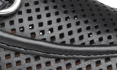 Shop Johnston & Murphy Ali Perforated Bit Loafer In Black Glove