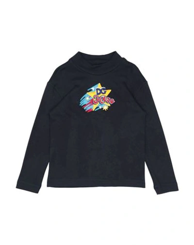 Shop Dolce & Gabbana Toddler Boy T-shirt Midnight Blue Size 7 Modal, Cotton