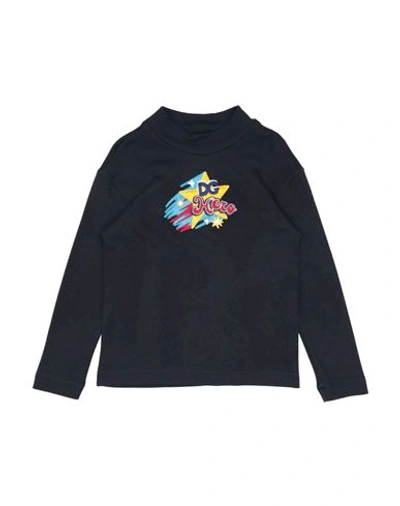 Dolce & Gabbana Toddler Boy T-shirt Midnight Blue Size 4 Modal, Cotton In Blue