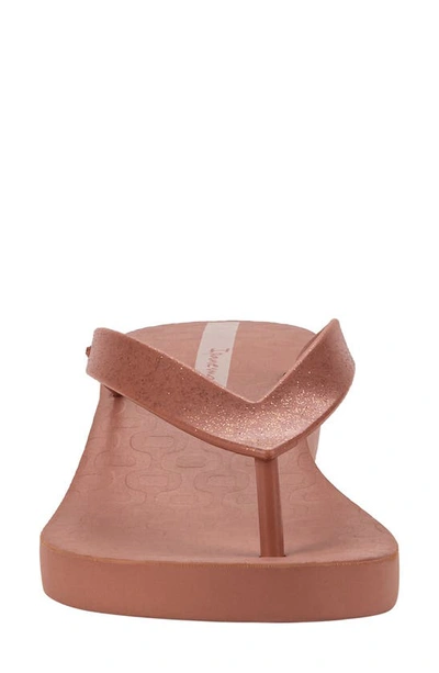 Shop Ipanema Selfie Wedge Flip Flop In Dark Pink