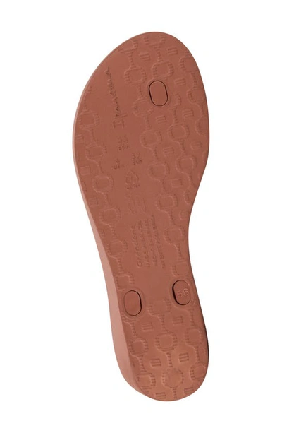 Ipanema Selfie Wedge Flatform Sandals In Dark Pink