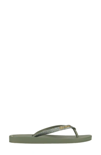 Ipanema Women's Ana Sparkle Flip-flop Sandals In Green