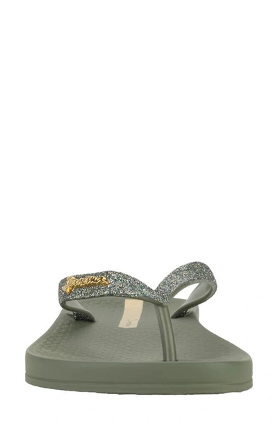 Shop Ipanema Ana Sparkle Flip Flop In Green