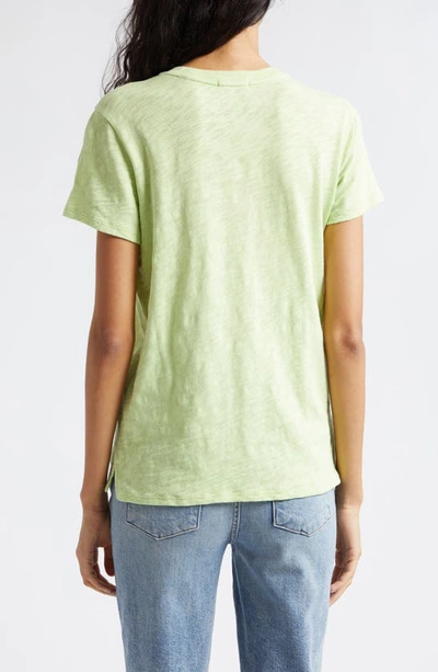 Shop Atm Anthony Thomas Melillo Schoolboy Cotton Crewneck T-shirt In Matcha