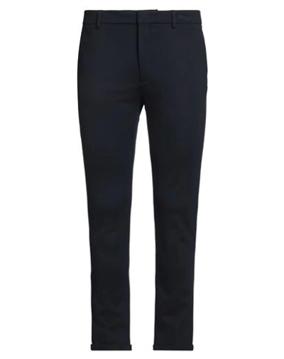 Paolo Pecora Man Pants Midnight Blue Size 36 Viscose, Polyamide, Elastane In Blue