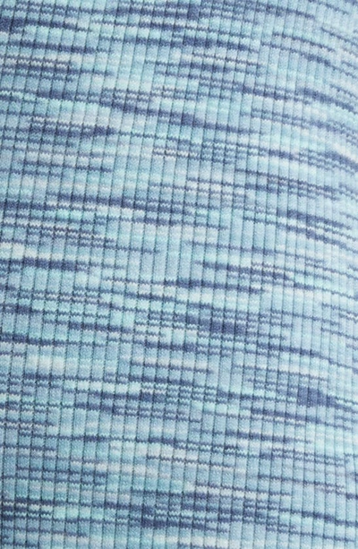 Shop Rip Curl Bobbi Space Dye Cotton Blend Rib Dress In Blue