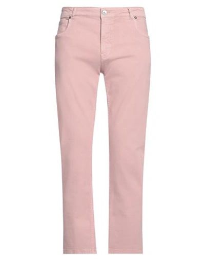 Shop Eleventy Man Pants Pink Size 30 Cotton, Elastane