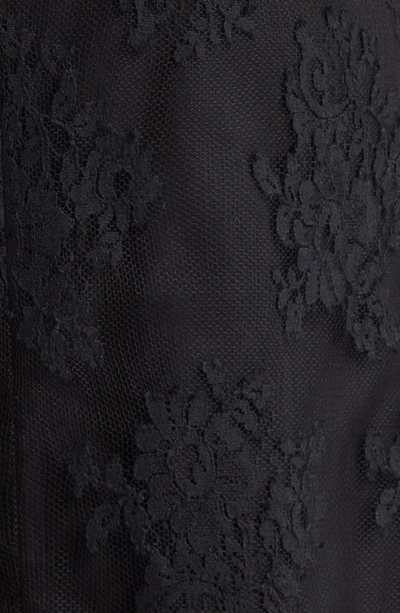 Shop Dolce & Gabbana Chantilly Lace Sheath Dress In Nero