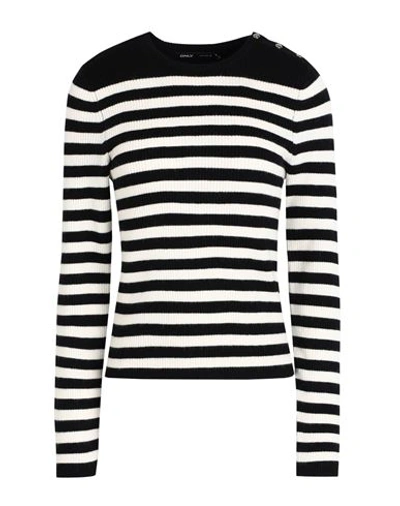 Shop Only Woman Sweater Black Size Xl Viscose, Nylon, Polyester