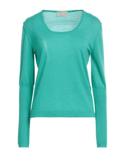 Shop Drumohr Woman Sweater Green Size S Cashmere, Merino Wool, Silk