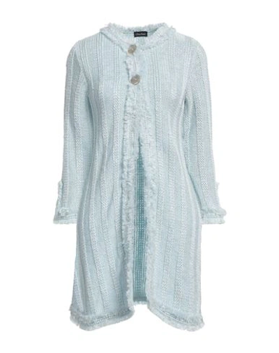 Shop Charlott Woman Cardigan Sky Blue Size Xs Cotton, Viscose, Linen