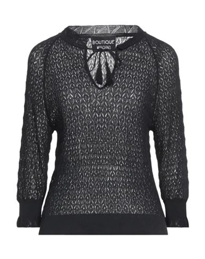 Shop Boutique Moschino Woman Sweater Black Size 10 Cotton, Polyamide