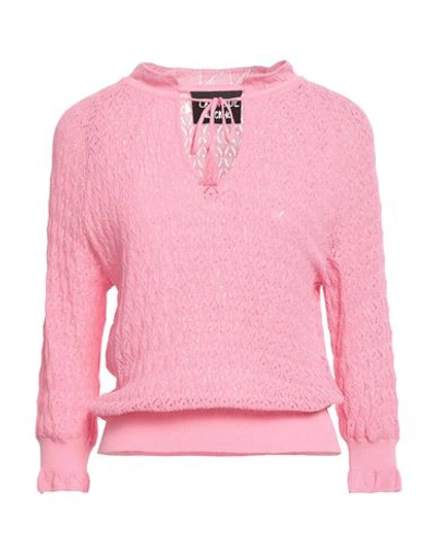 Shop Boutique Moschino Woman Sweater Pink Size 8 Cotton, Polyamide