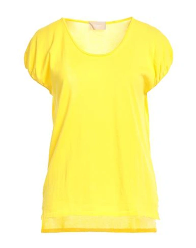 Shop Drumohr Woman Sweater Yellow Size L Cotton