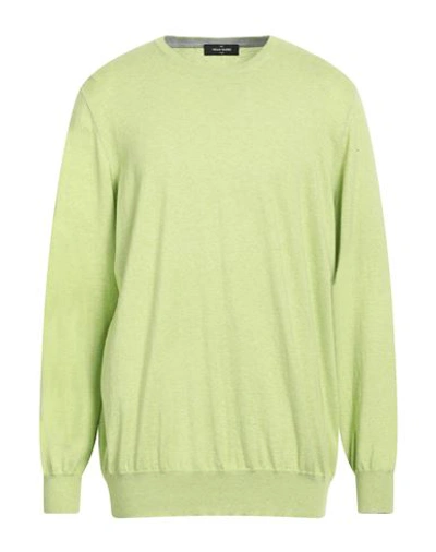 Shop Gran Sasso Man Sweater Light Green Size 50 Cotton, Cashmere
