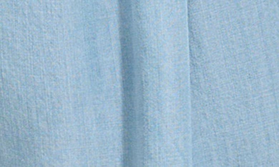 Shop Dkny Pleated Linen Shorts In Glacier