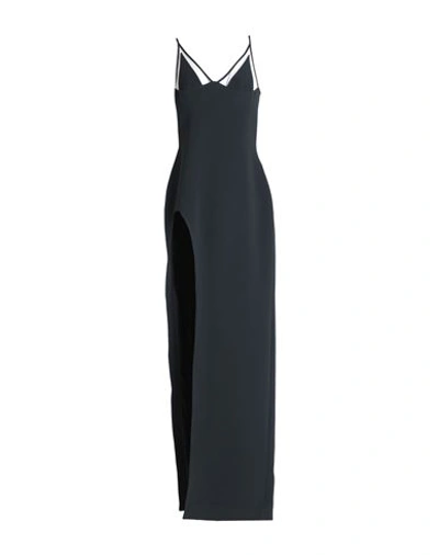 David Koma Woman Maxi Dress Black Size 6 Acetate, Viscose, Elastane In Black