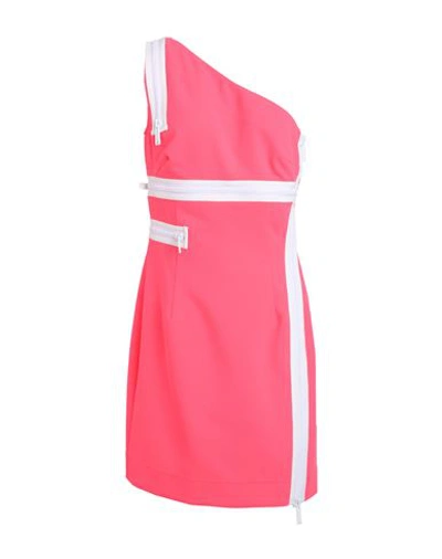 Shop Dsquared2 Woman Mini Dress Fuchsia Size 8 Polyester, Polyurethane In Pink