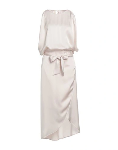 Shop Eleventy Woman Midi Dress Ivory Size 4 Triacetate, Cupro In White