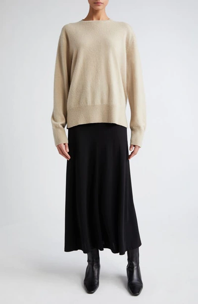 Shop Totême Cashmere Crewneck Sweater In Fawn