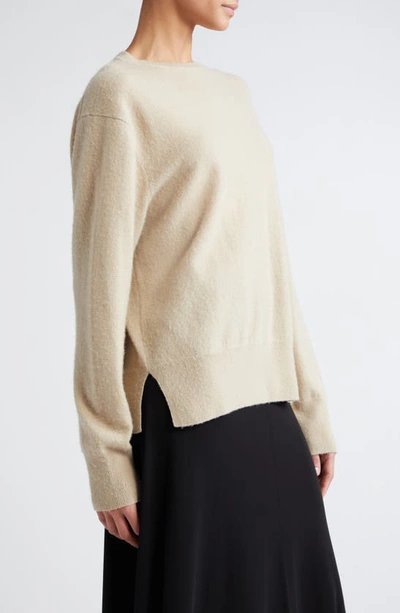 Shop Totême Cashmere Crewneck Sweater In Fawn