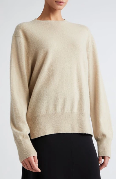 Shop Totême Cashmere Crewneck Sweater In Fawn