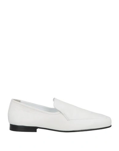 Shop By Far Woman Loafers White Size 8 Soft Leather