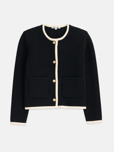 Shop Alex Mill Paris Sweater Jacket In Black