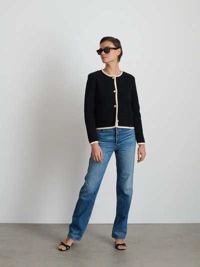 Shop Alex Mill Paris Sweater Jacket In Black