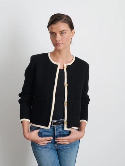 Shop Alex Mill Paris Sweater Jacket In Black