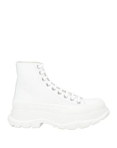 Shop Alexander Mcqueen Man Sneakers White Size 6 Calfskin