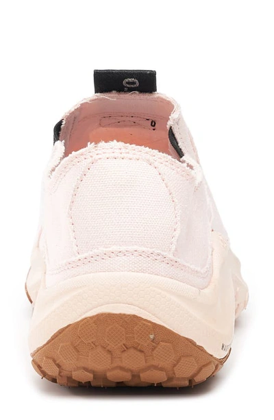 Shop Holo Footwear Athena Moc Canvas Slip-on Shoe In Peach Blush