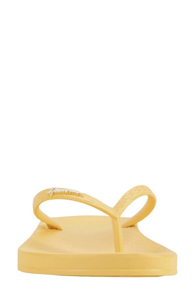 Shop Ipanema Ana Colors Flip Flop In Light Yellow