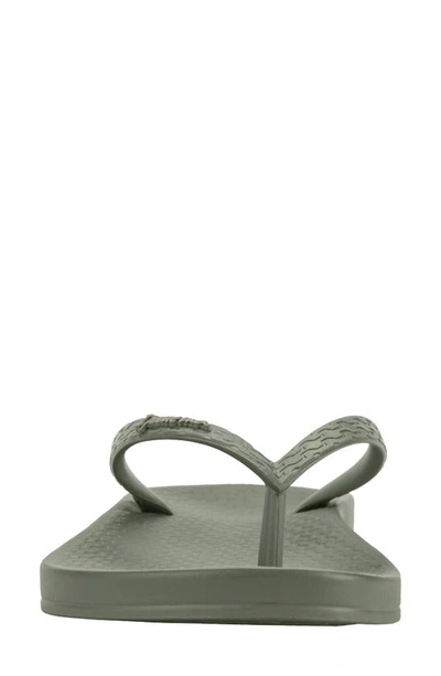 Shop Ipanema Ana Colors Flip Flop In Army Green