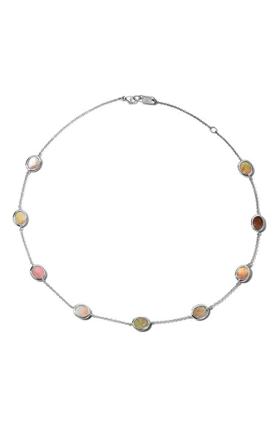 Shop Ippolita Rock Candy Station Necklace In Silver