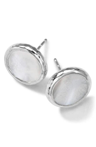 Shop Ippolita Polished Rock Candy Small Stud Earrings In Silver