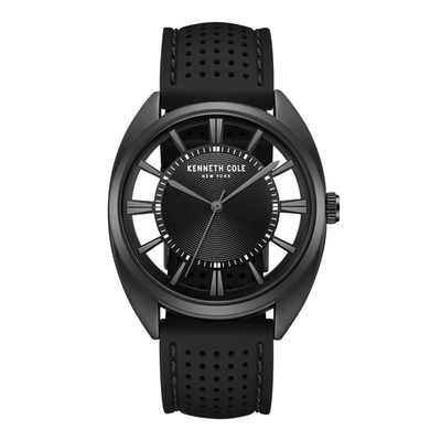 Shop Kenneth Cole New York Men's 42mm Quartz Watch Kcwgm7003001 In Black
