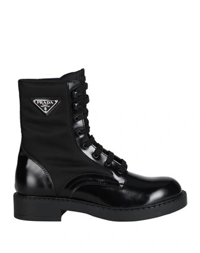 Shop Prada Man Ankle Boots Black Size 7.5 Leather, Econyl