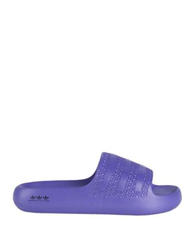 Shop Adidas Originals Adilette Ayoon W Slides Woman Sandals Purple Size 6 Rubber