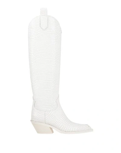 Shop Mattia Capezzani Woman Boot White Size 8 Leather